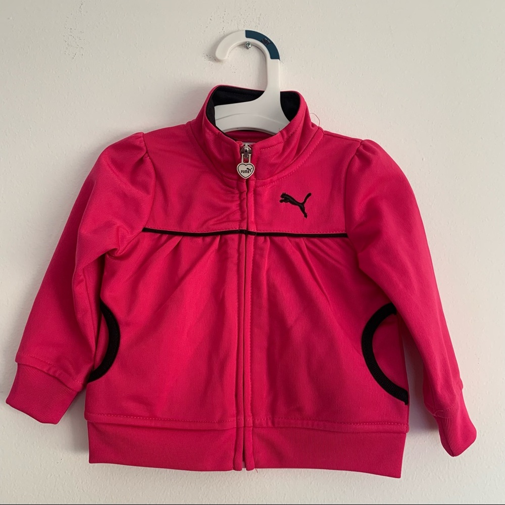 Puma Baby Pink Sport Lifestyle Jacket 12m